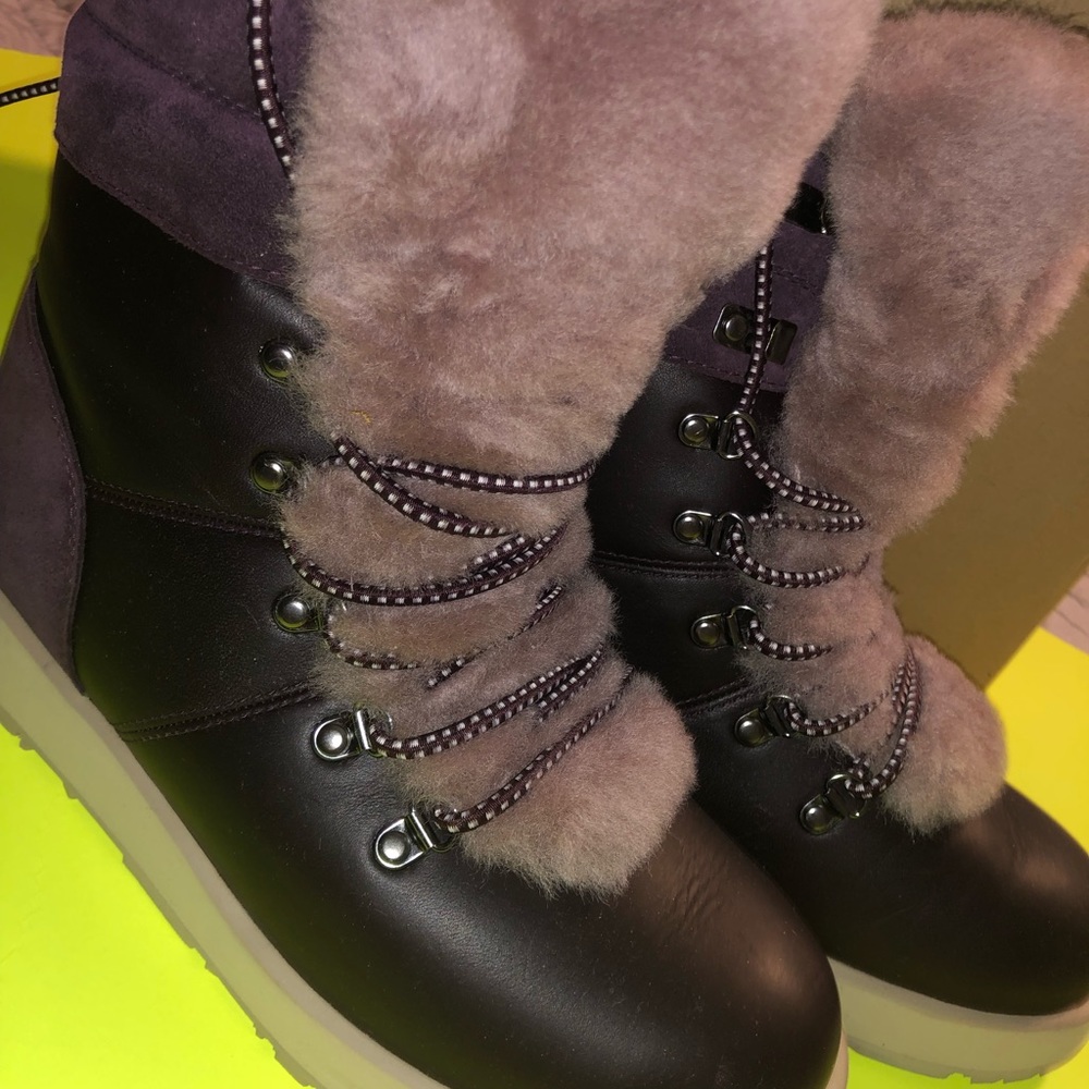 UGG boots new box included dark plum women’s
